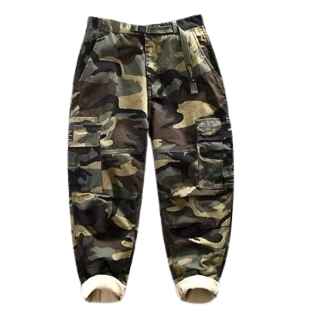 New Trendy Brand Loose Straight Camouflage Cargo Pants