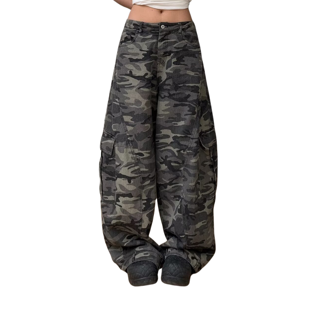 BAGGOUT Camouflage Baggy 75' Jeans