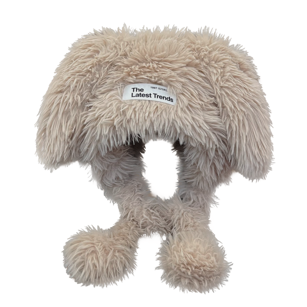 Cute Bunny Plush Thickened Warm Hat