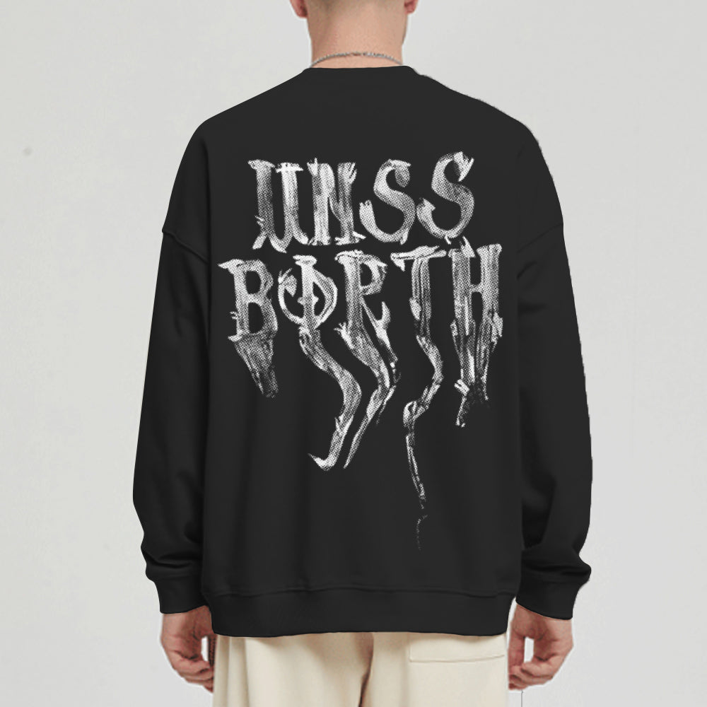 High Street Butterfly Graffiti Sweatshirt