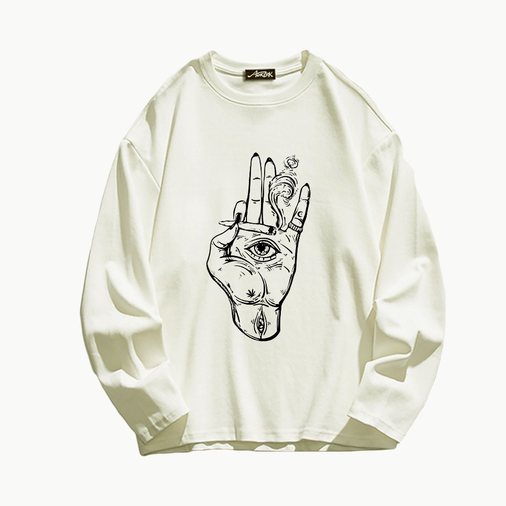 High Street Finger Eyes Long Sleeve Shirt