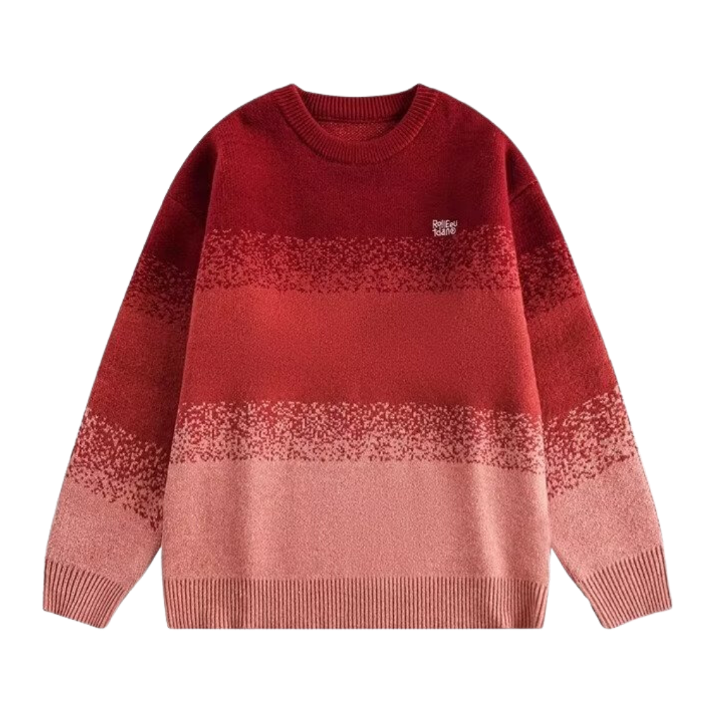 Gradient crewneck sweater