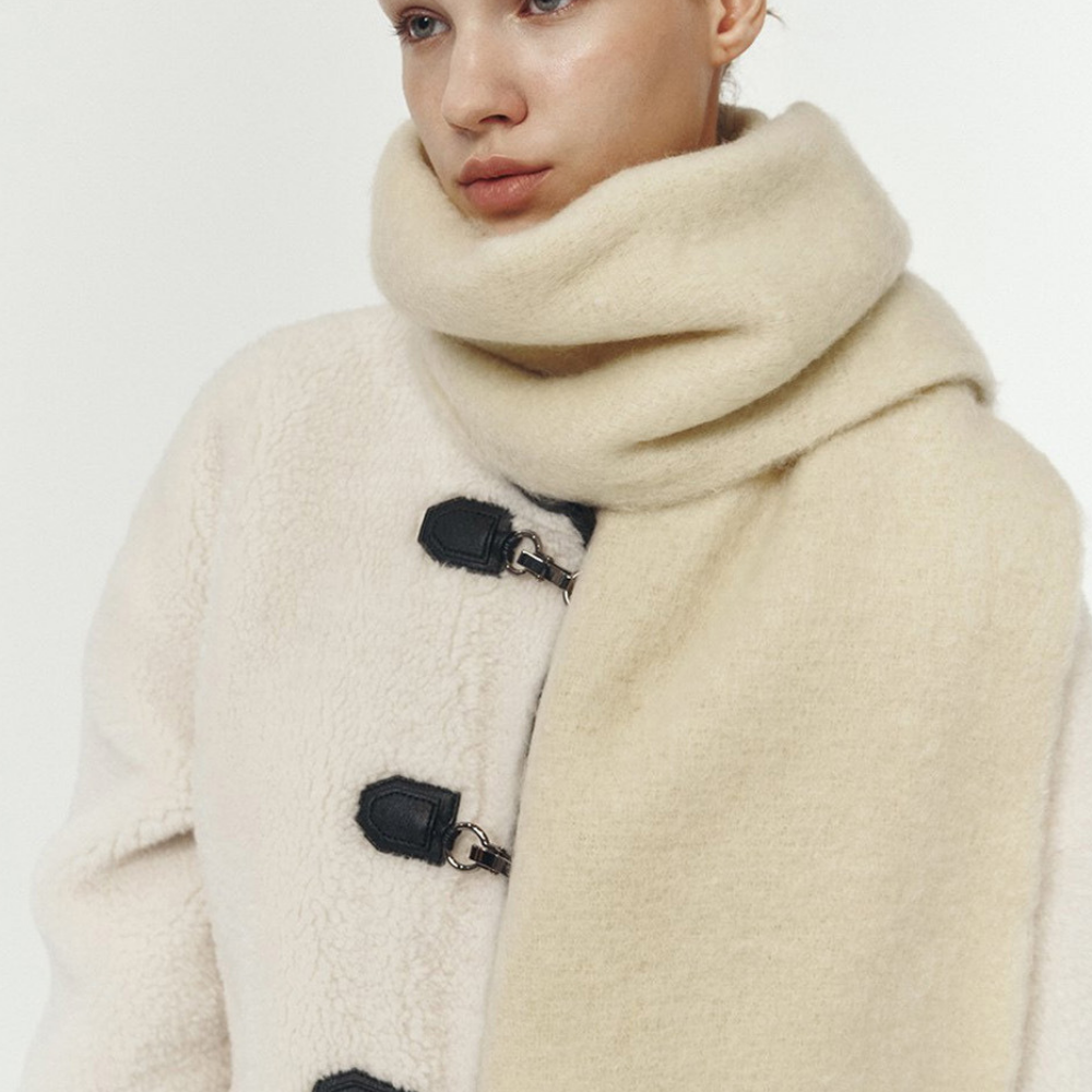 Solid Color Tassel Scarf