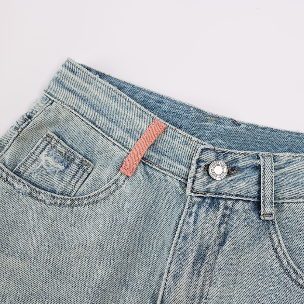 Women's Contrast Embroidered Tassel Shorts