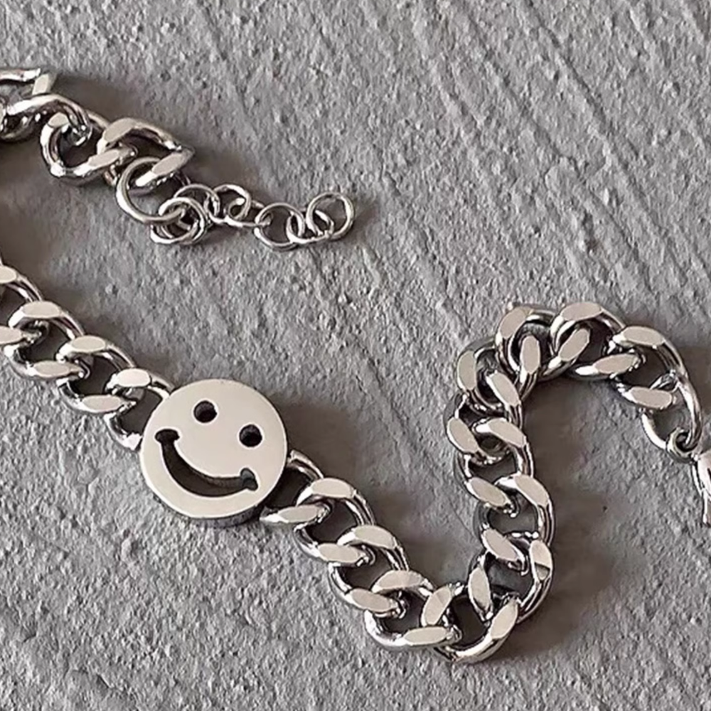 Smiley Titanium Steel Bracelet
