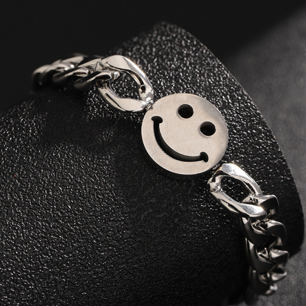 Smiley Titanium Steel Bracelet