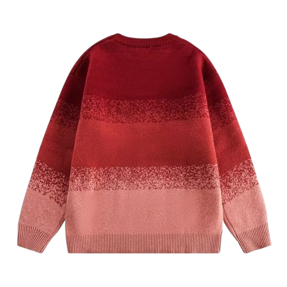 Gradient crewneck sweater