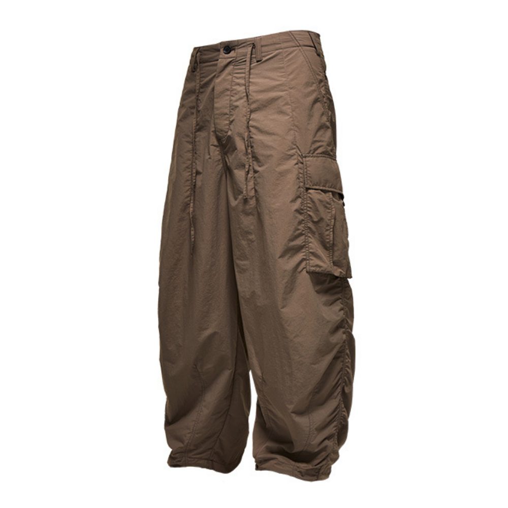 Three-dimensional Pocket Drawstring Cargo Pants