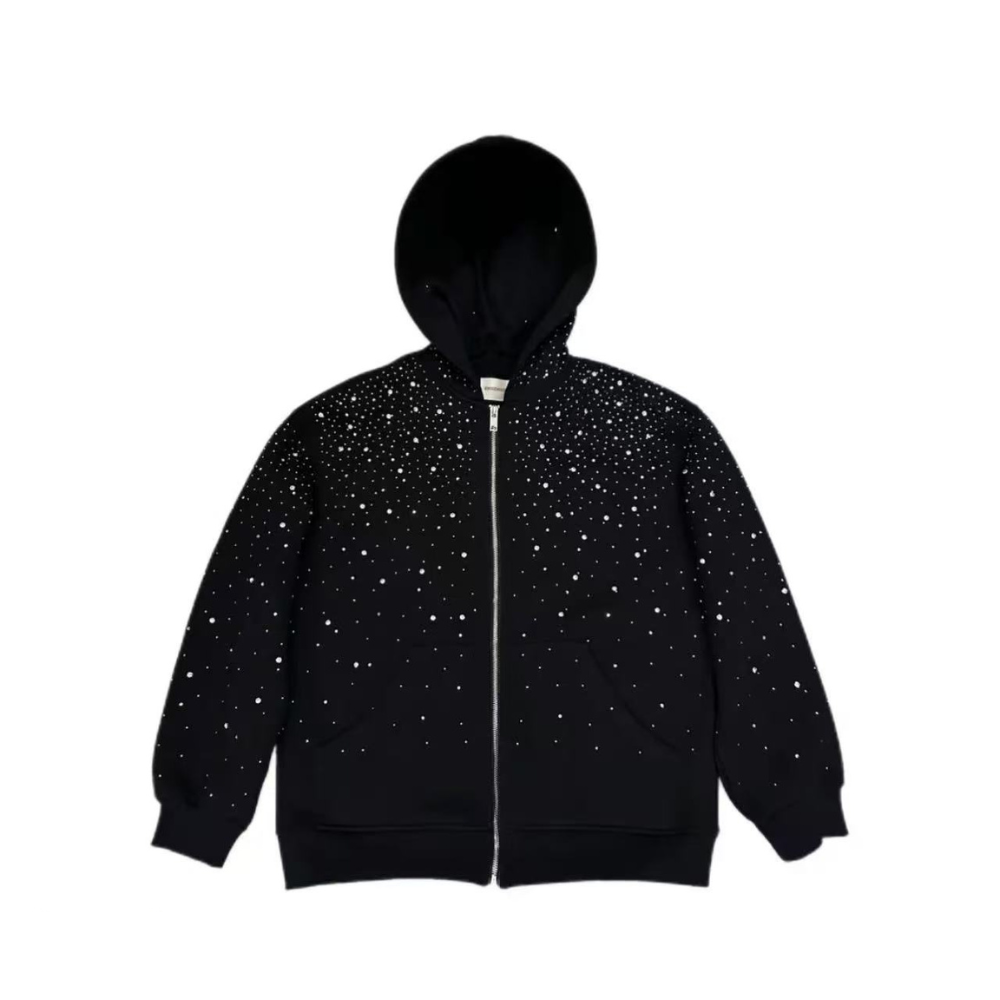 LoopStone Rhinestone All Over Zip Up