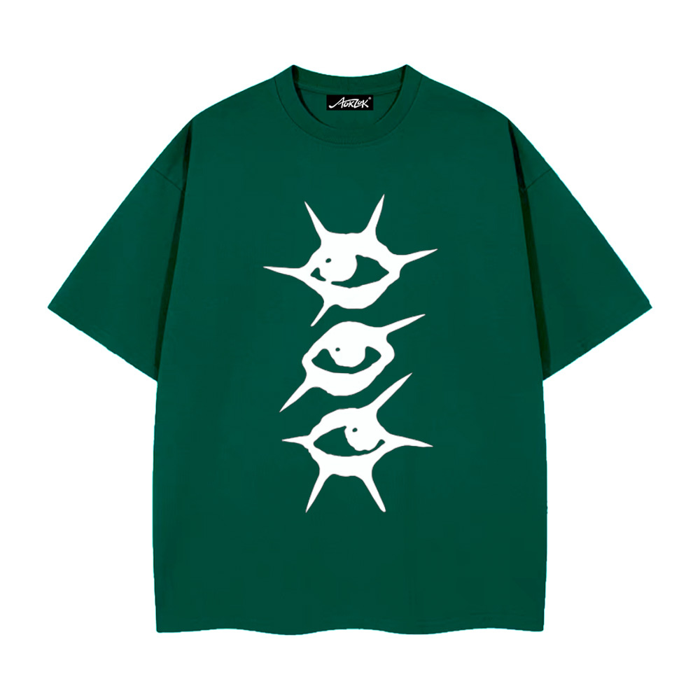 Summer Loose Key Print T-shirt