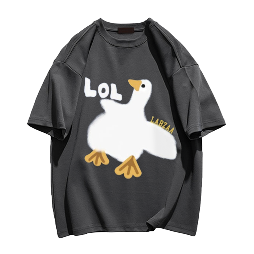 Urban Cartoon Duck Graphic T-shirt
