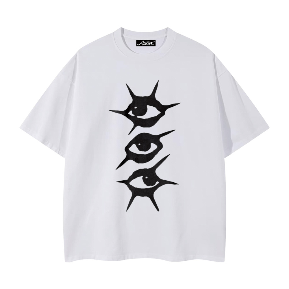 Summer Loose Key Print T-shirt