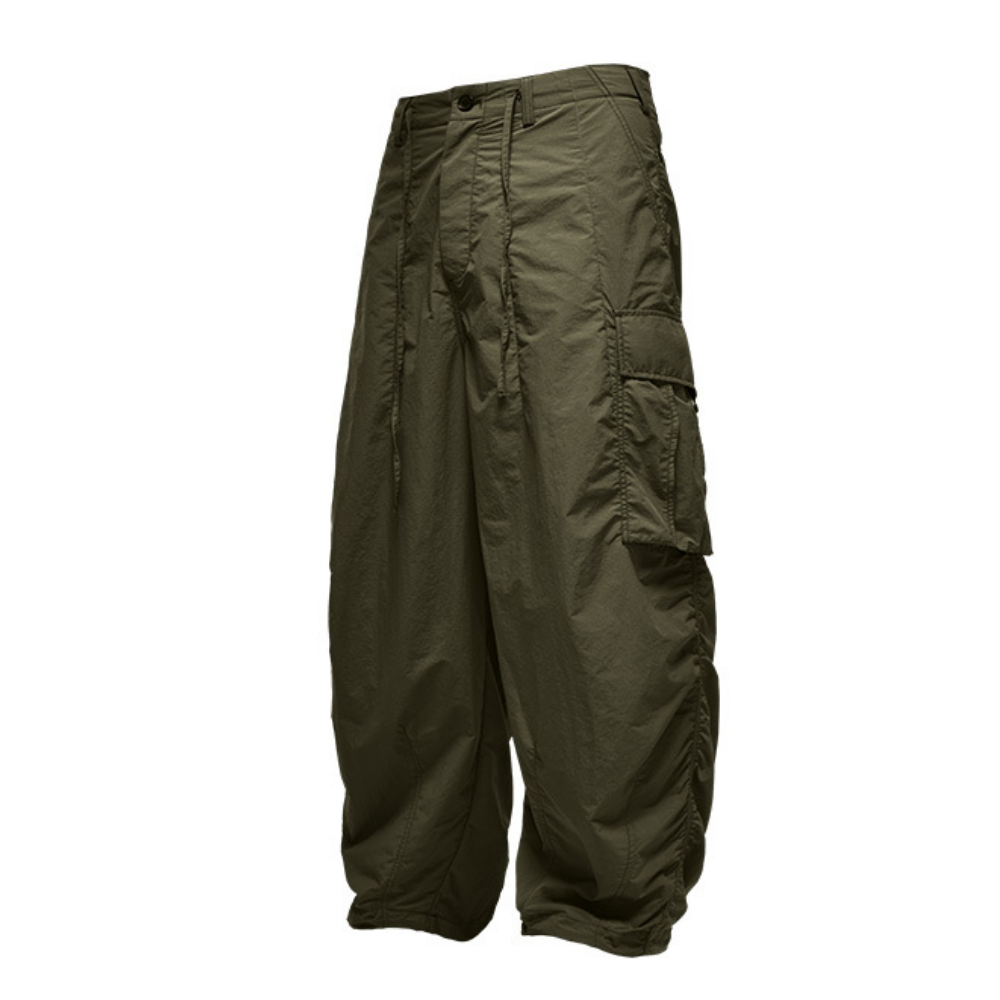Three-dimensional Pocket Drawstring Cargo Pants
