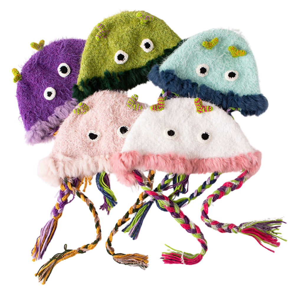 Monster Frog Men's and Women's Baotou Knitted Hat