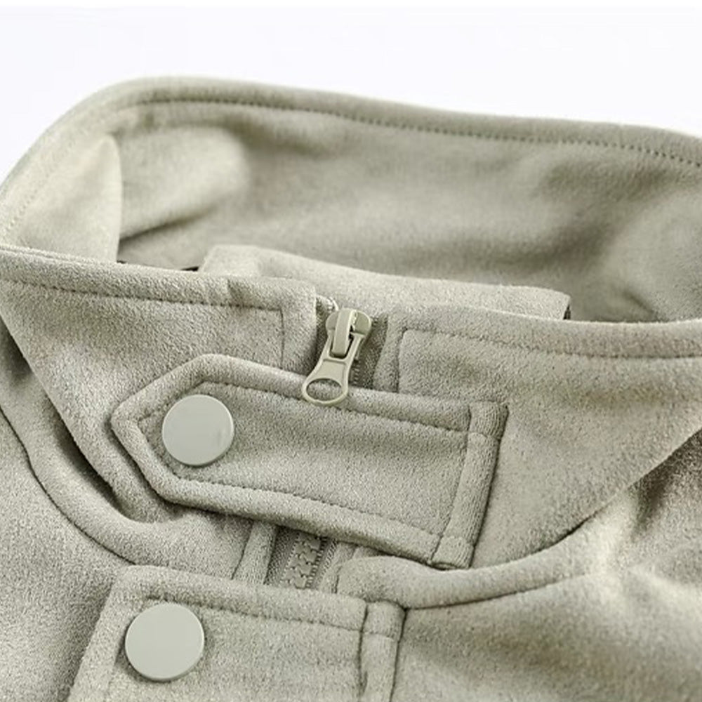 6Kull Stand Collar Bone Wing Jacket