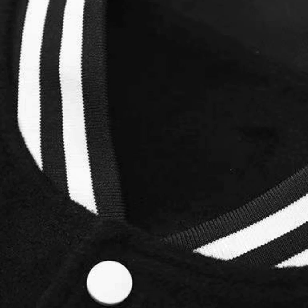 Vintage Letter Star Embroidery Varsity Jacket