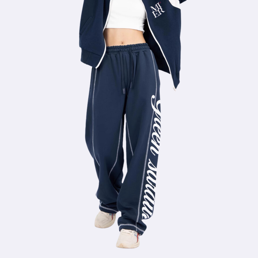 High Street Side Lettering Track Pants
