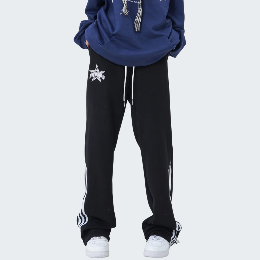 High Street Pentagram Embroidered Sweatpants