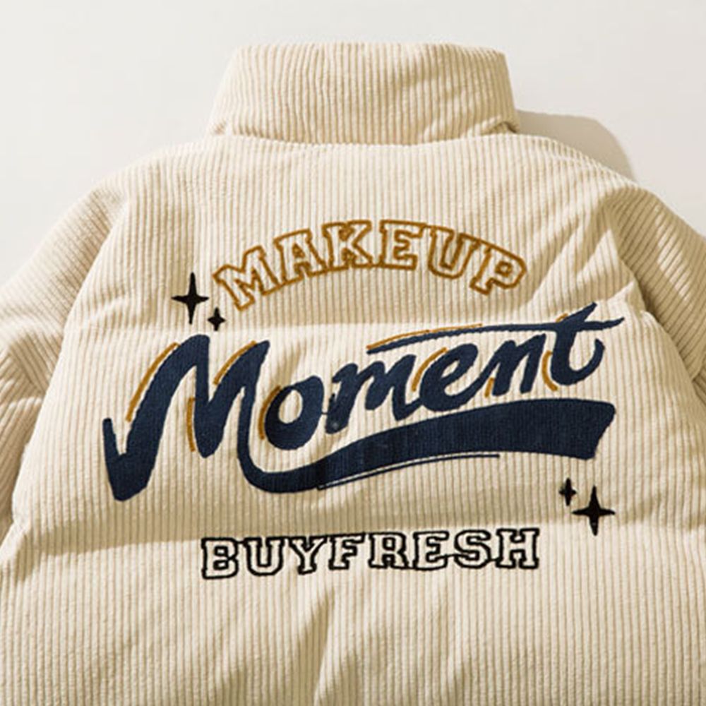 High Street Corduroy Thickened and Warm Coat