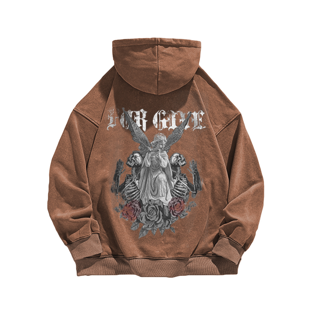 High Street Angel Rose Washed Hoodie