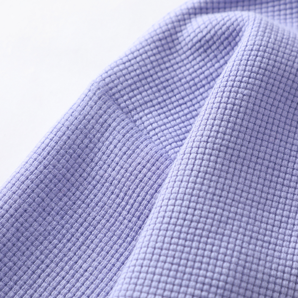 Cute Star Waffle Fabric Zipper Hoodies