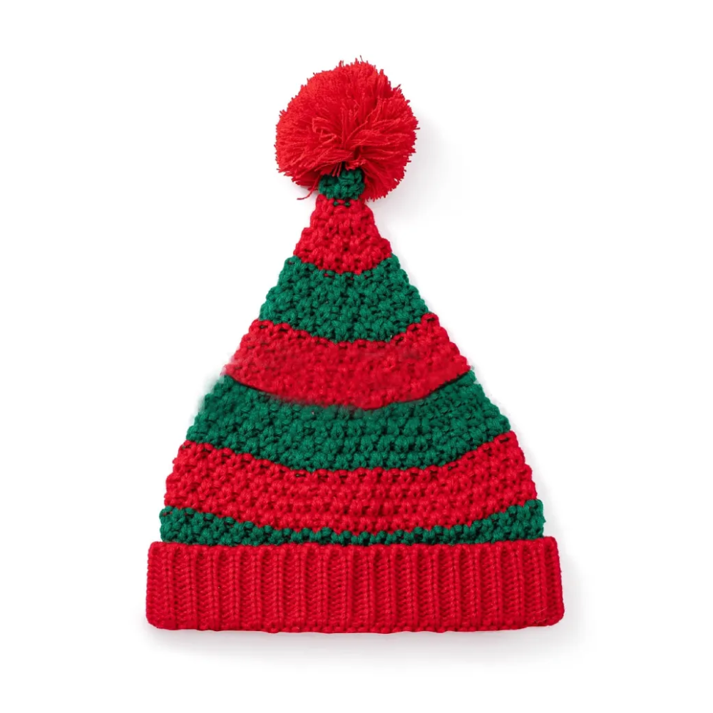 Classic Contrast Color Christmas Knitted Hat
