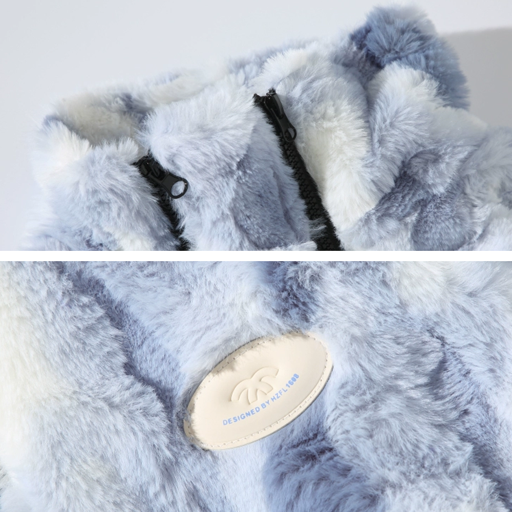 Japanese Embroidered Plush Thickened Fleece Coat