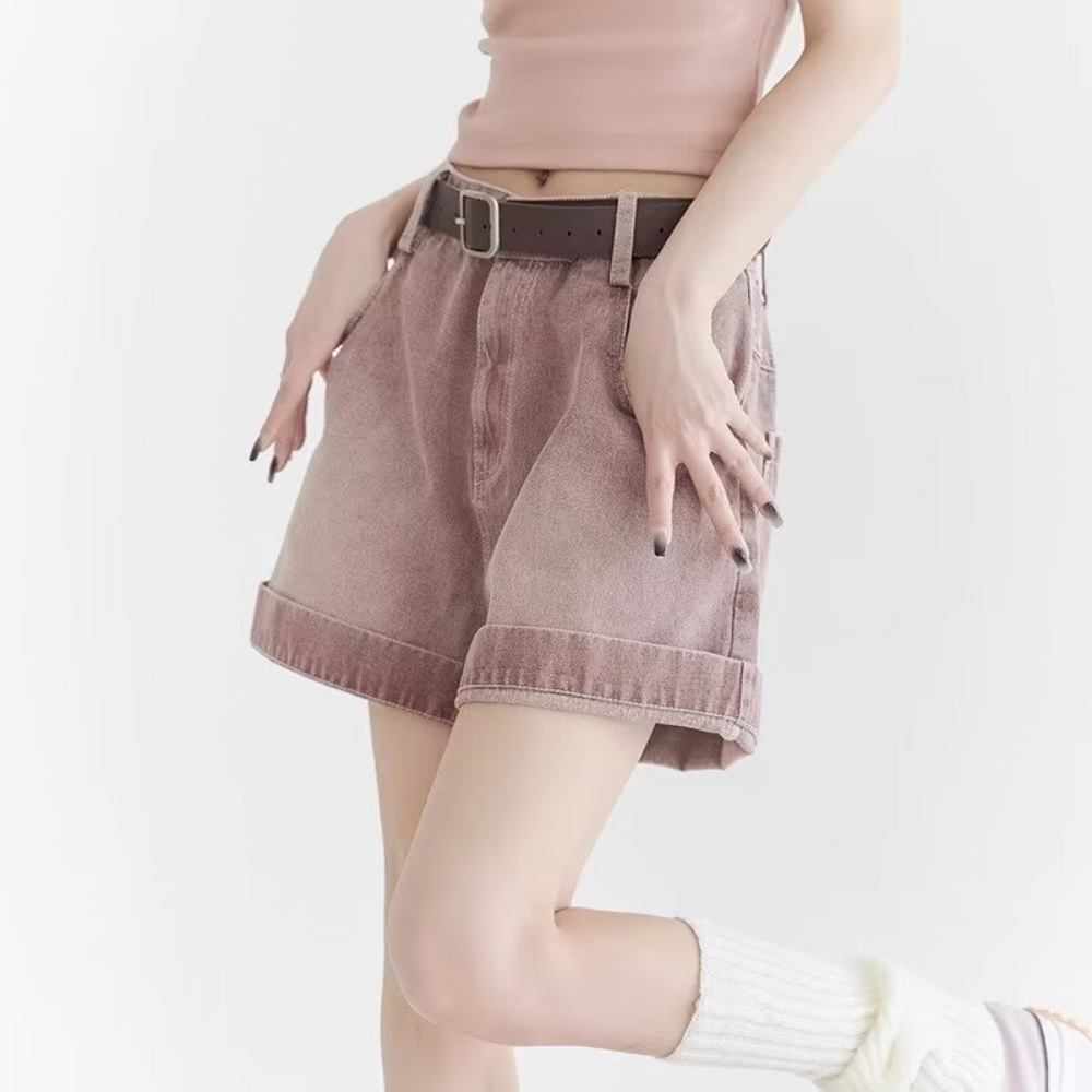 Women's Casual Pink Short