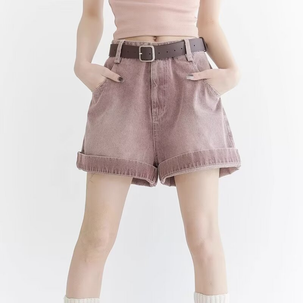 Women's Casual Pink Short