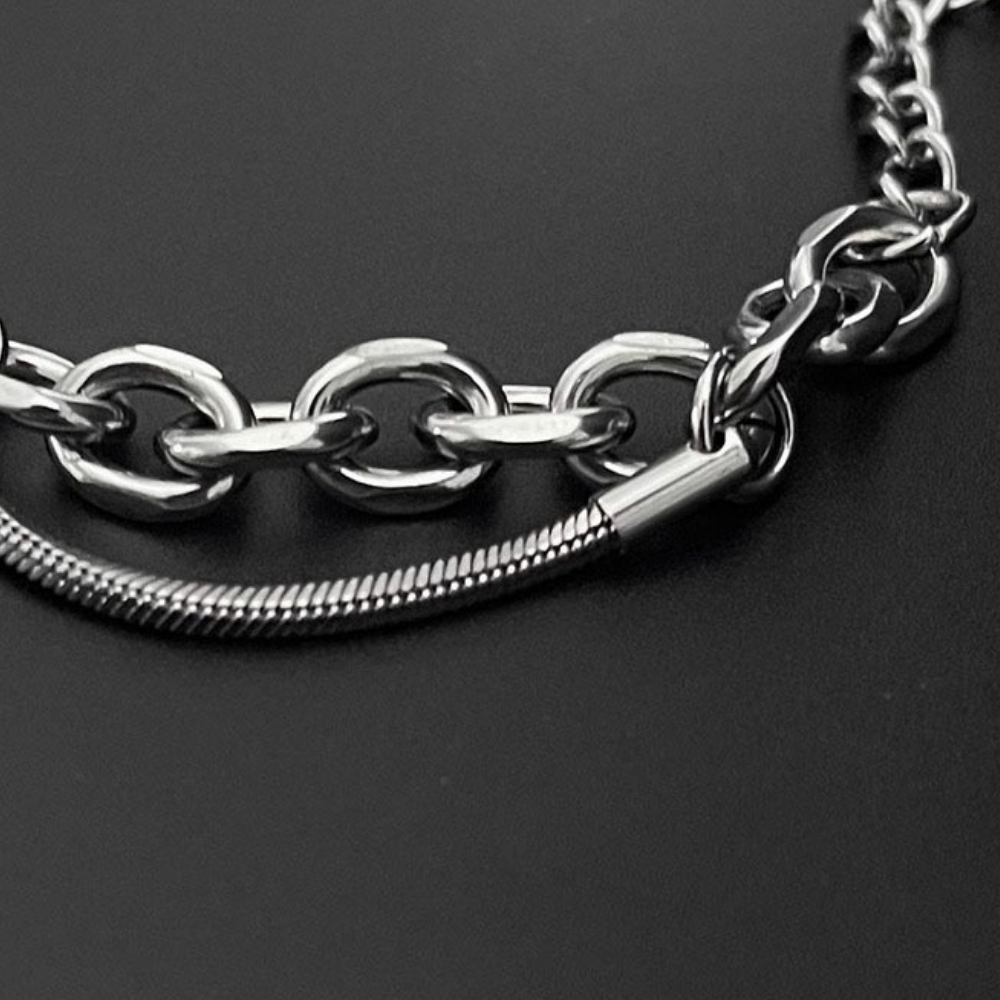 Double Star Obsidian Bracelet