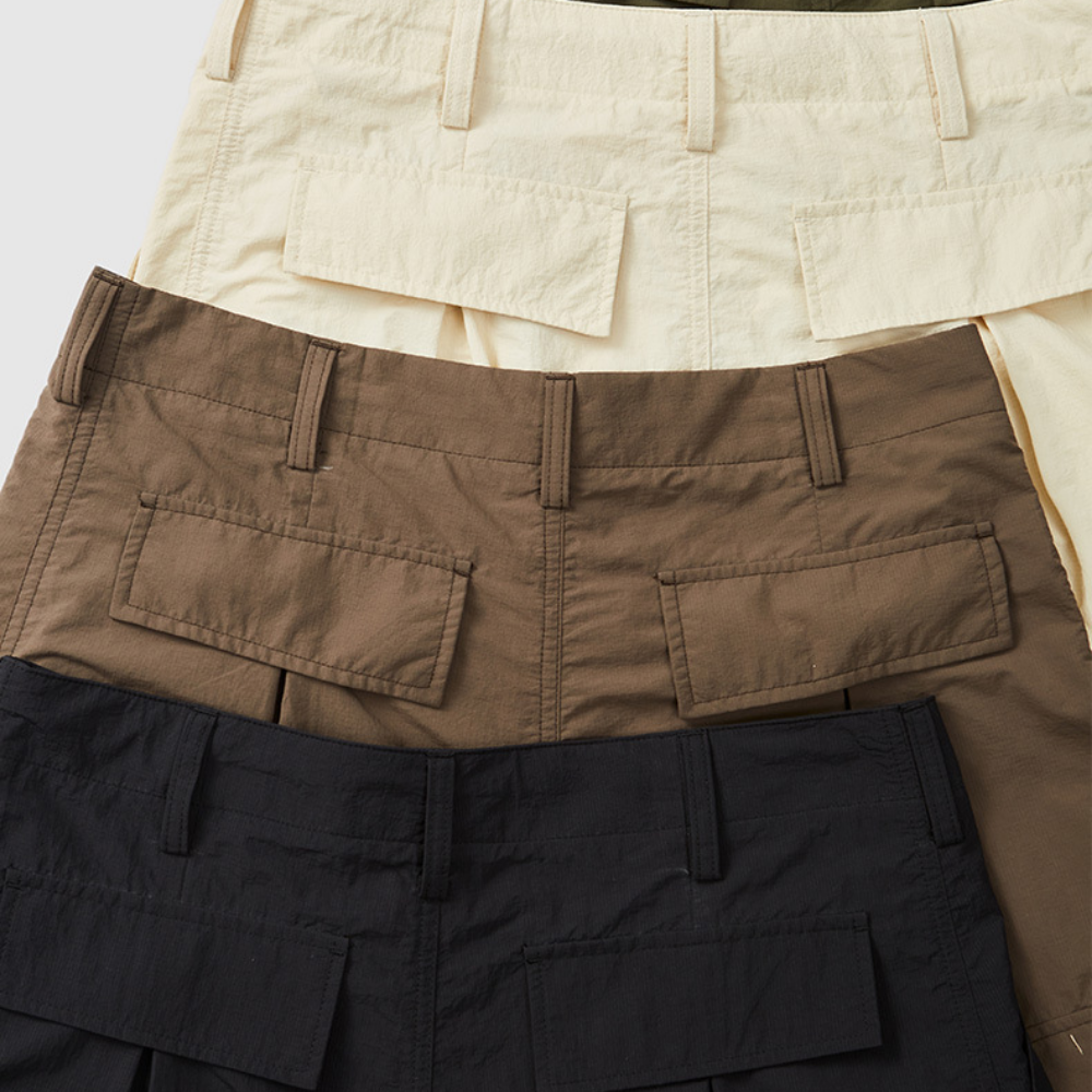 Three-dimensional Pocket Drawstring Cargo Pants