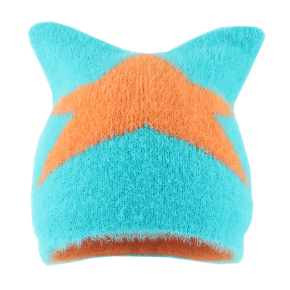Y2k Star Jacquard Knitted Hat