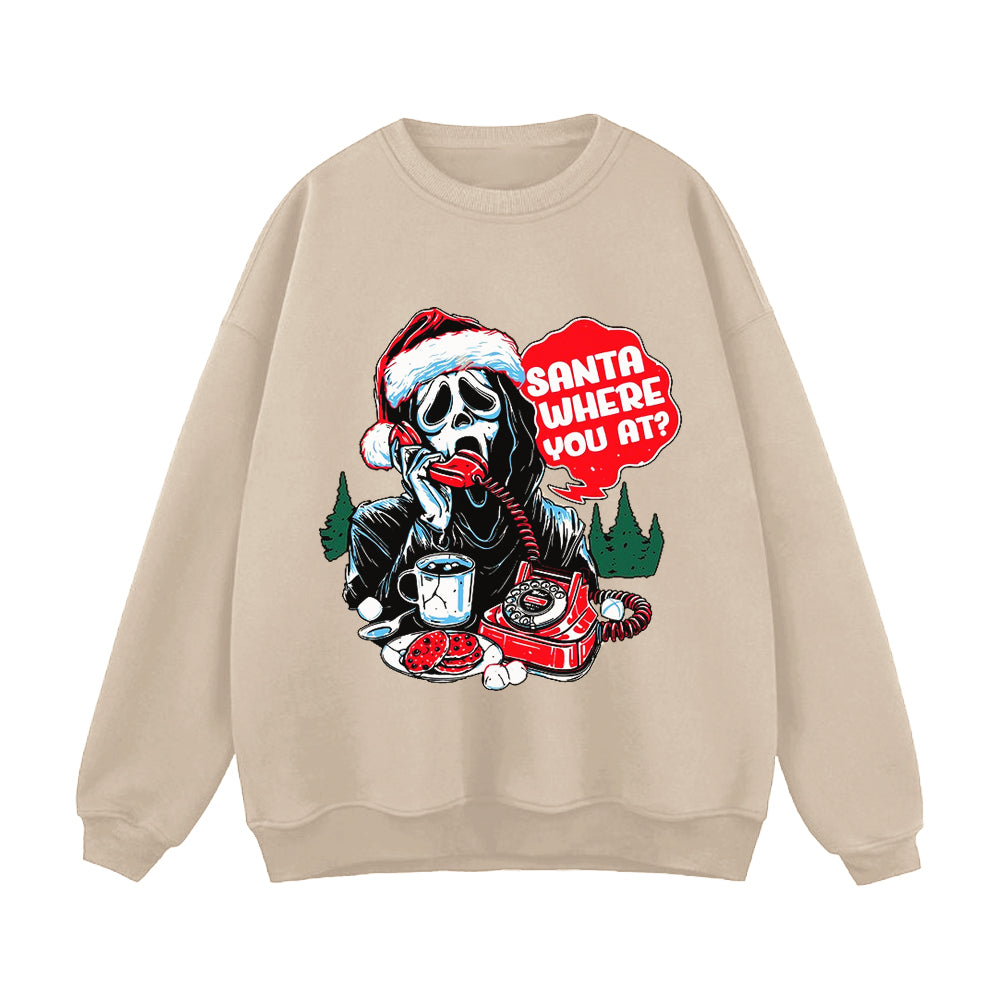 Retro Skeleton Christmas Calling Sweatshirt