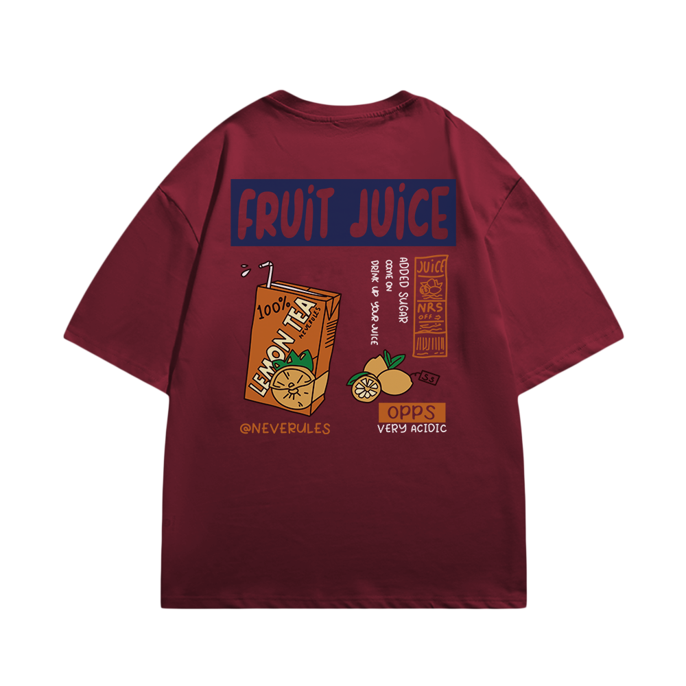 FRUIT JUICE Graphic Cotton T-Shirt