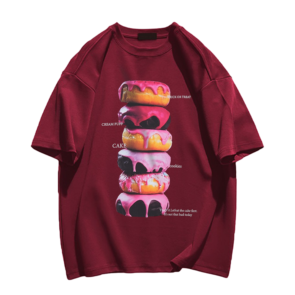 Street Yummy Donuts Cotton T-shirt