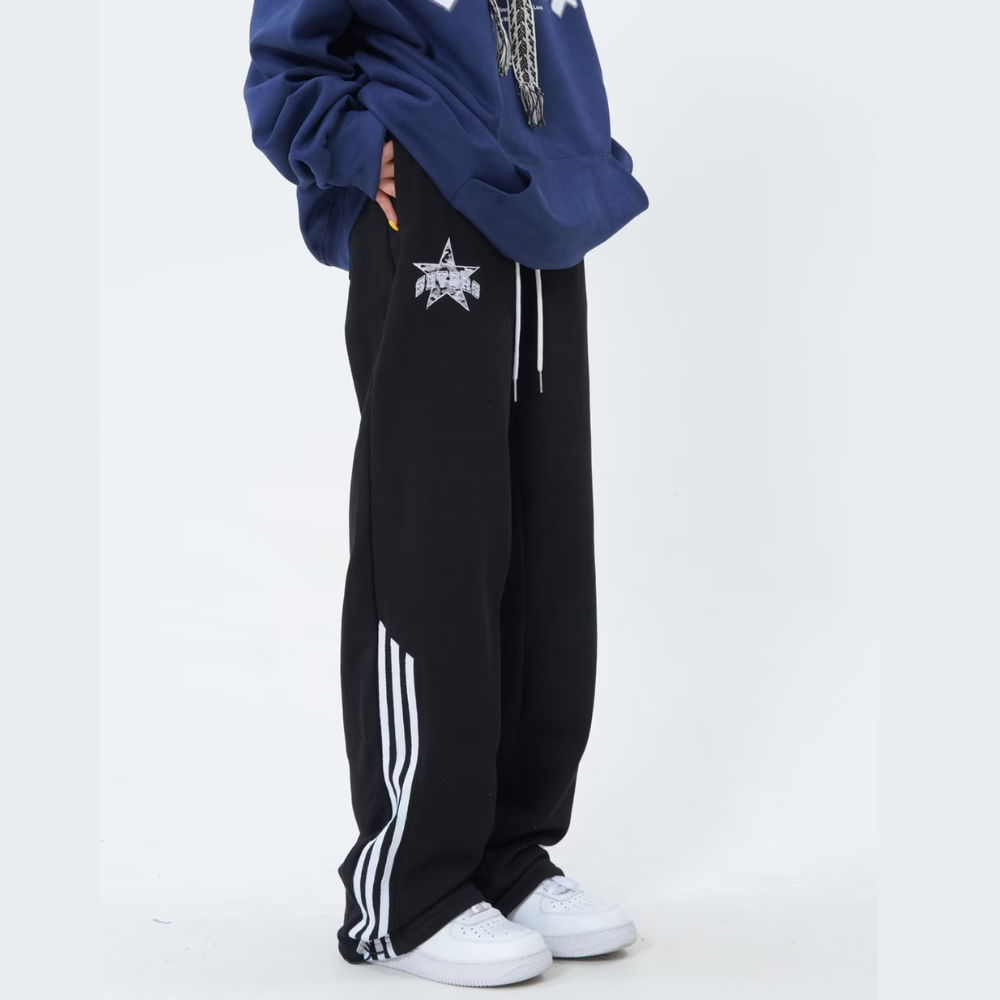 High Street Pentagram Embroidered Sweatpants