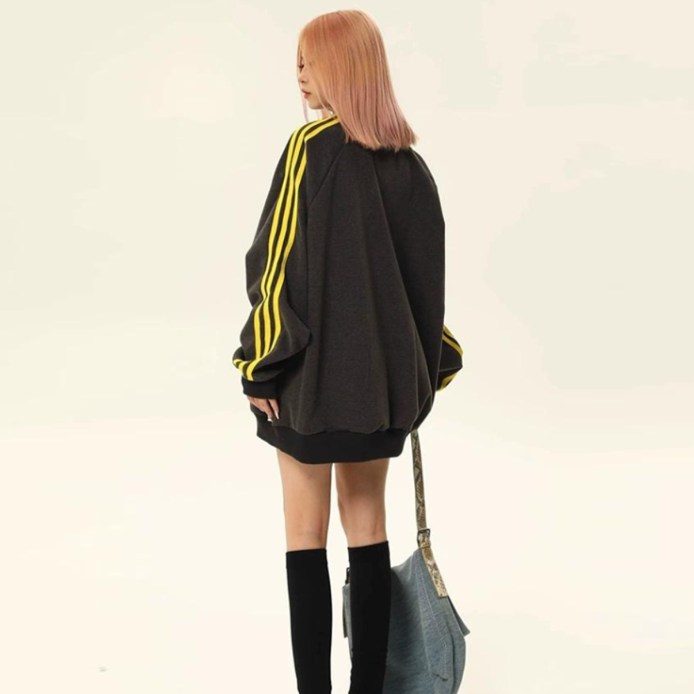High Street Embroidered Raglan Sweatshirt