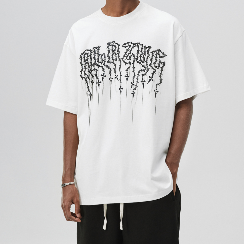 Street Letter Graphic Cotton Oversize T-Shirt
