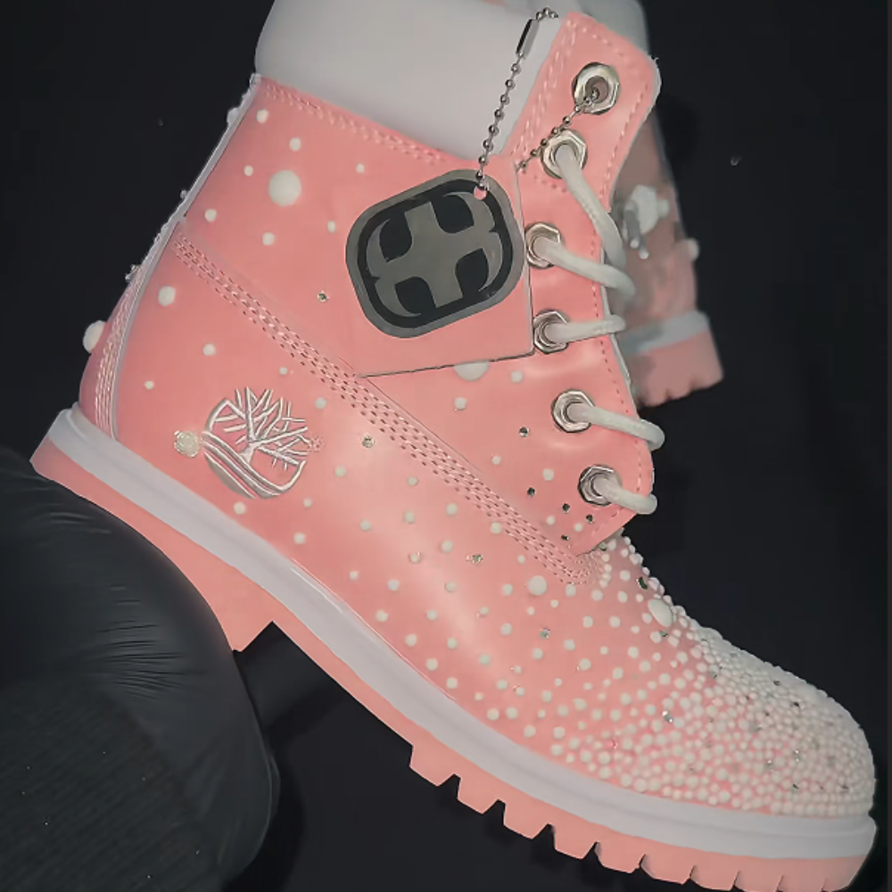 Loop Stone Women’s Bling Pearl Mini Boot