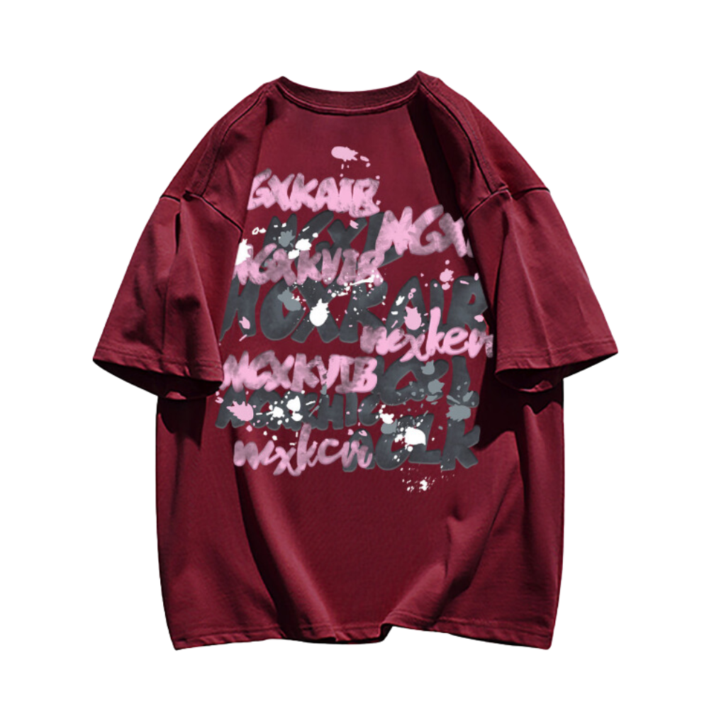 Street Bold Letter Graffiti T-shirt