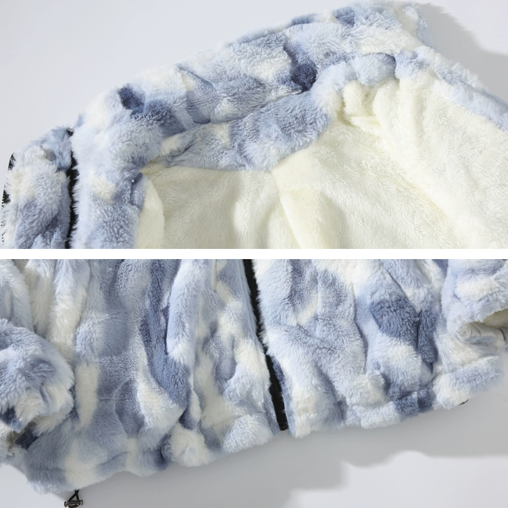 Japanese Embroidered Plush Thickened Fleece Coat