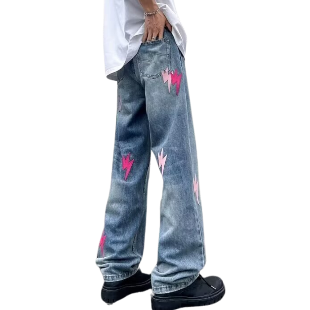 American Lightning Leather Label Jeans
