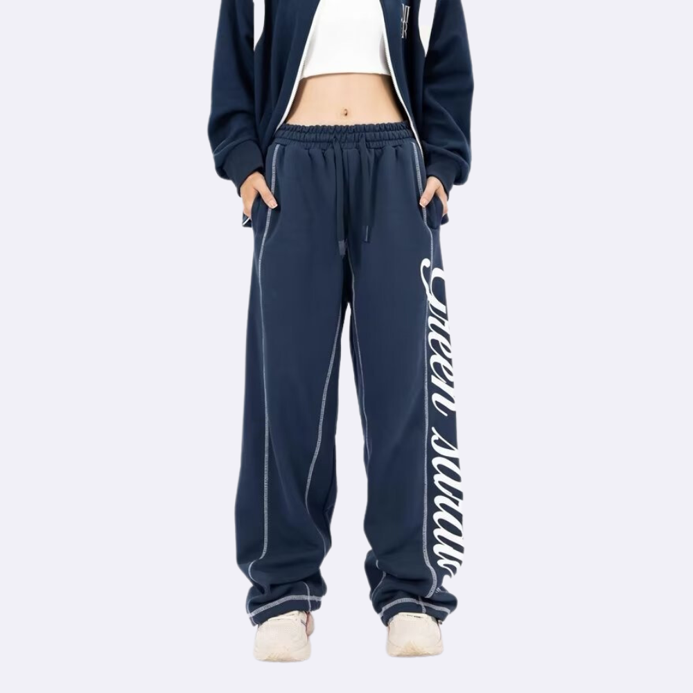 High Street Side Lettering Track Pants