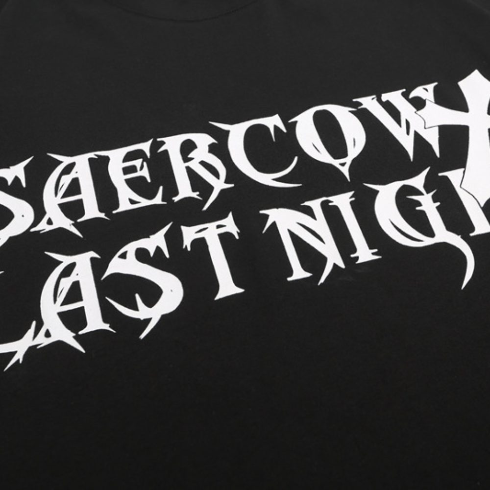 Hip Hop Cross Angel Wings T-shirt