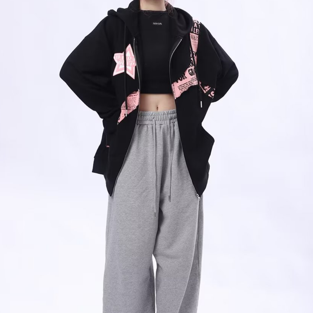 Street Stars Patchwork Hoodie