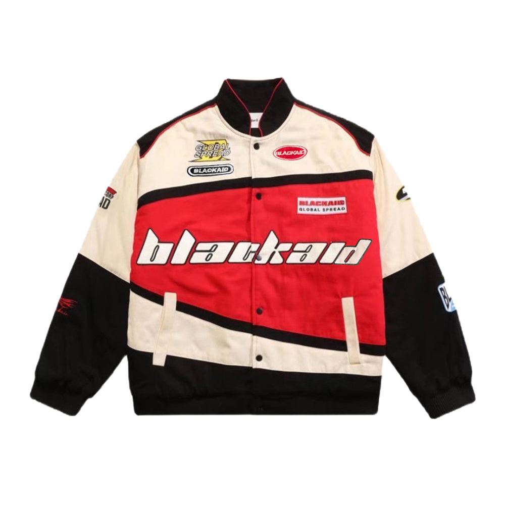 Vintage Street BlackAir Motorcycle Varsity Jacket