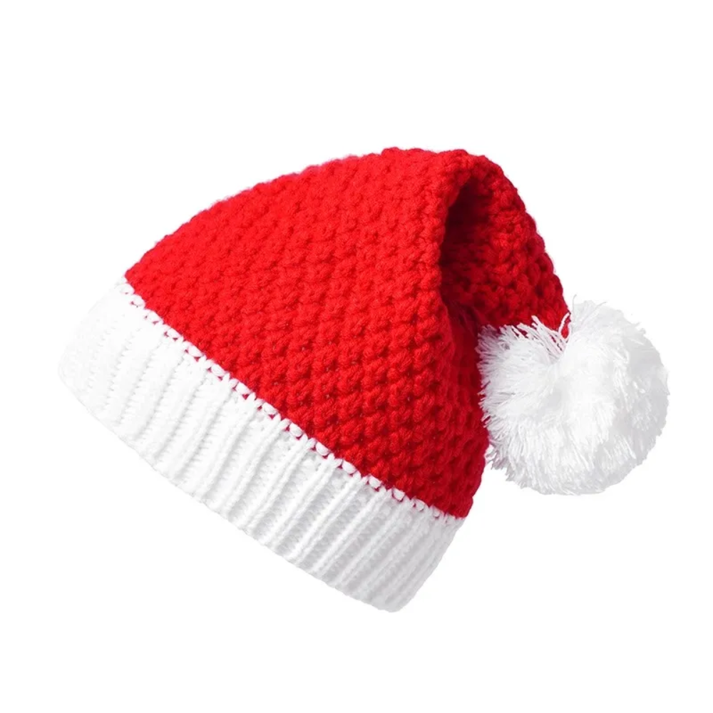 Classic Contrast Color Christmas Knitted Hat