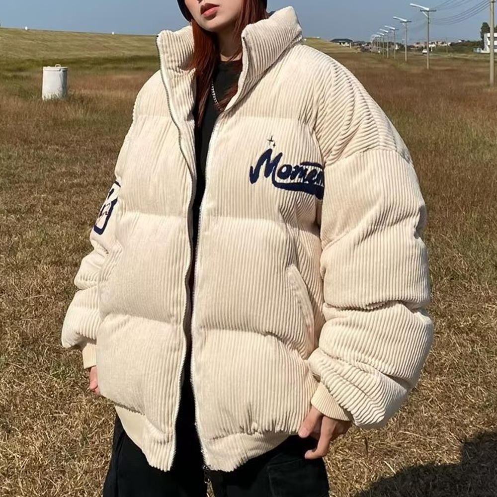 High Street Corduroy Thickened and Warm Coat