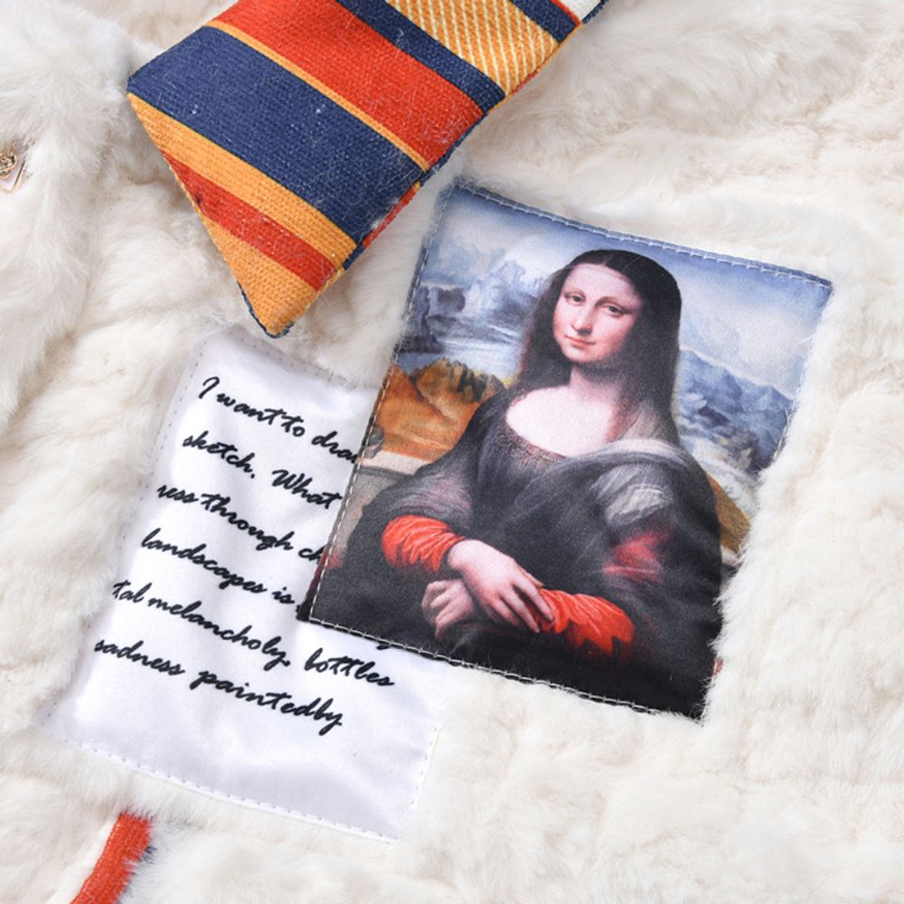 【NOW TREND】Famous Painting Patch Cotton Coat