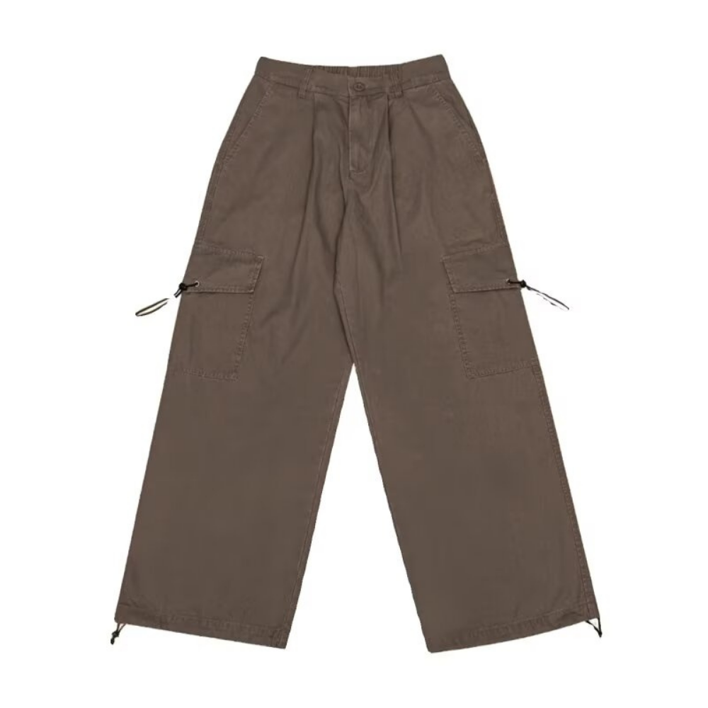 Retro Pocket Adjustable Drawstring Cargo Pants